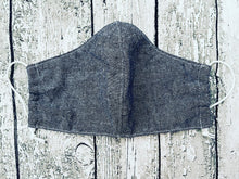 Load image into Gallery viewer, Denim Texture Reversible Mask