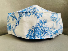 Load image into Gallery viewer, French Country Toile Kirigami Mask