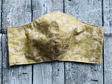 Load image into Gallery viewer, Gold Swirly Clouds Mask