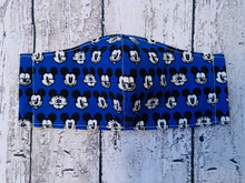 Load image into Gallery viewer, Blue Mickey Expressions Mask