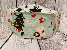 Load image into Gallery viewer, Christmas Holiday Party Kirigami Mask