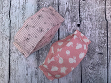 Load image into Gallery viewer, Powder Pink Falling Leaves Kirigami Mask