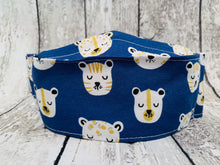 Load image into Gallery viewer, Indigo Jungle Cats Kirigami Mask