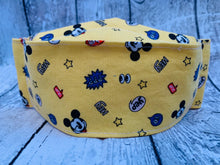 Load image into Gallery viewer, Yellow Mickey Interactions Kirigami Mask