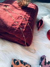 Load image into Gallery viewer, Labradorite Gold Mask Chain