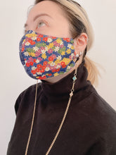 Load image into Gallery viewer, Pastel Clover Charm Gold Mask Chain (ONE OF A KIND)