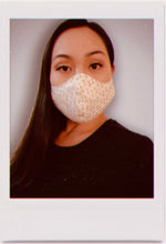 Load image into Gallery viewer, Ivory Gold Chinese Calligraphy Mask