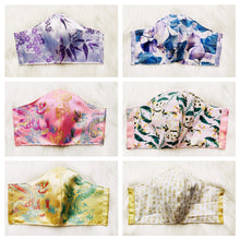 Load image into Gallery viewer, Pink Golden Dragon Brocade Mask