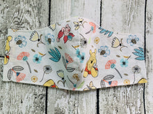 Load image into Gallery viewer, Winnie & Flowers Fabric Mask