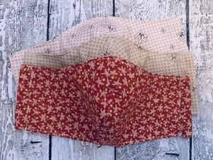 Rustic Dancing Flowers Mask