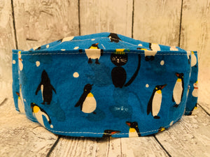 Blue Penguin Dance Kirigami Mask