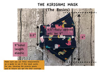 Load image into Gallery viewer, Blue Penguin Dance Kirigami Mask
