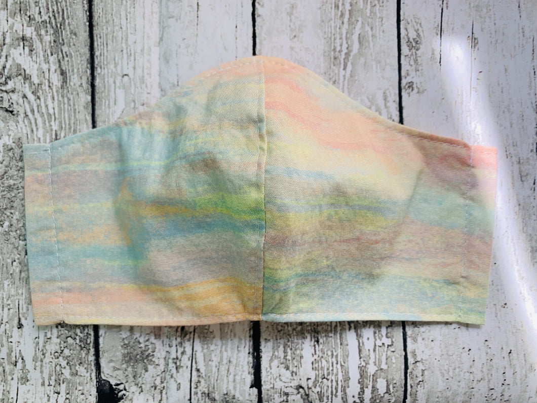 Sunset Tie Dye Fabric Mask